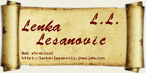 Lenka Lešanović vizit kartica